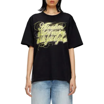 Dámské tričko TRIČKO DIESEL T-BUXT-N3 T-SHIRT BLACK4