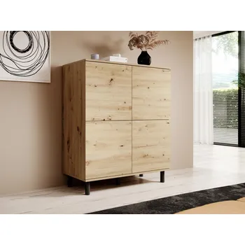 Komoda Komoda Logan 4D - dub Artisan - 12 cm nožky