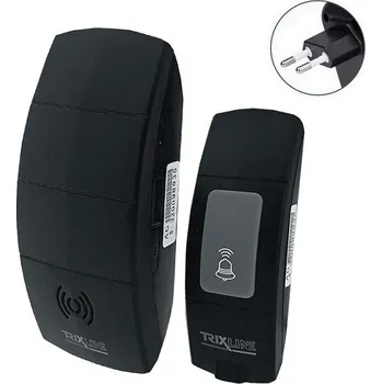 Bezdrátový zvonek do zásuvky BELL 230V + 1x23A černá