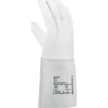 Pracovní rukavice Svářečské rukavice Glen, šedé, 10"