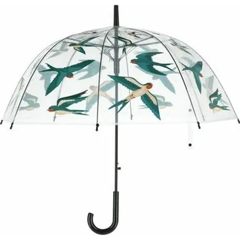 Deštník Deštník průhledný s ptáčky SWALLOW, pr.83x82cm|Esschert Design