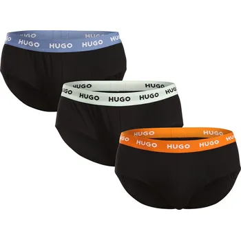 Slipy 3PACK pánské slipy HUGO černé (50517879 961) S Možnost vrácení zboží ZDARMA do 120 dnů!