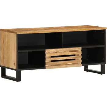 Obývací pokoj vidaXL TV skříňka 100 x 34 x 46 cm masivní hrubé mangovníkové dřevo [377514] Barva: Přírodní