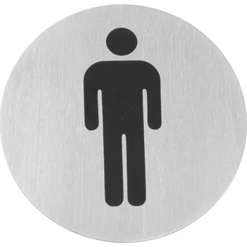 Informační tabulka Cedule na dveře, HENDI, muži, ⌀75mm