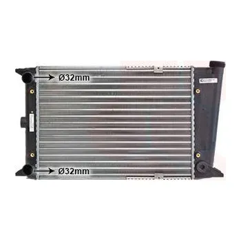 Motor automobilu Chladič, chlazení motoru VAN WEZEL 58002006