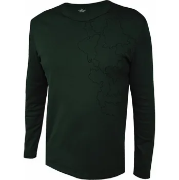 Pánské tričko, dlouhý rukáv KORES 901 tm.zelená M
