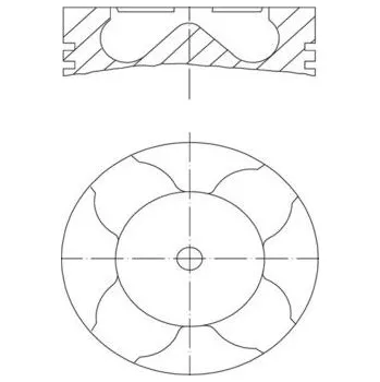 Píst motoru Píst MAHLE 213 PI 00102 000