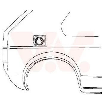 Blatník karosérie Boční stěna VAN WEZEL 3734191