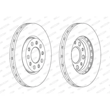 Brzdový kotouč Brzdový kotouč FERODO DDF1956C