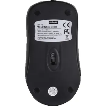 Myš Activejet AMY-146 myš USB Typ-A Optický 1000 DPI Pro praváky i leváky