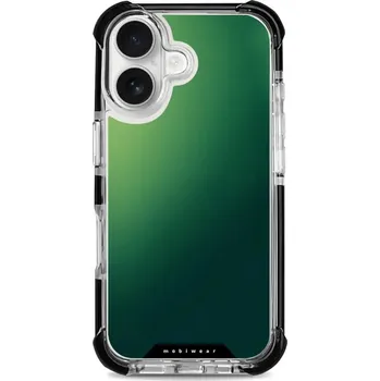 Pouzdro na mobilní telefon Odolný obal Mobiwear MagSafe Elite Bumper - Apple iPhone 16 - D036D Zelený odstín (Odolný kryt, pouzdro, obal Mobiwear Elite Bumper na mobil Apple iPhone 16 - D036D Zelený odstín, materiál Plast + TPU silikon + kov - zesílená ochrana telefonu, podpora)