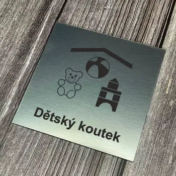 Informační tabulka Home Deco Piktogram - Dětský koutek 10 x 10cm