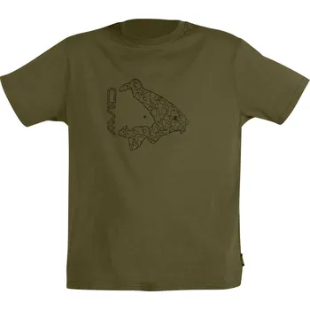 Pánské tričko Tričko Avid Carp Icon T-Shirt Khaki L