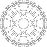 Brzdový buben TRW DB4557MR