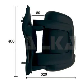 Auto zrcátko vnejsi zpetne zrcatko ALKAR 9246922
