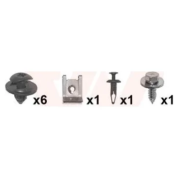 Blatník karosérie Montazni sada, blatnik VAN WEZEL 1808796