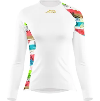 Dámské funkční triko dlouhý rukáv BUTTERFLY bílá Bamboo Ultra