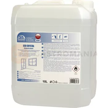 Ekologický čisticí prostředek na bázi alkoholu na čištění a údržbu skla a zasklení 10 l | DOLPHIN, CRYSTAL Eco