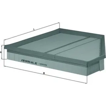 Vzduchový filtr Vzduchový filtr KNECHT LX 2098