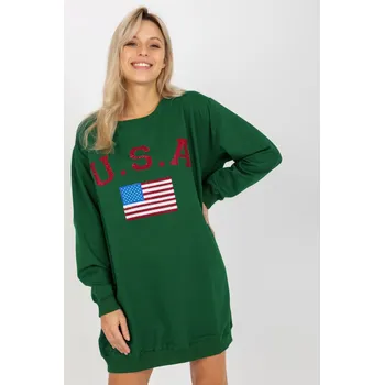 Dámská mikina Vikki Mikina USA tmavě zelená Velikost: UNI