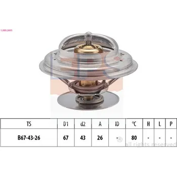 Chladič motoru Termostat, chladivo EPS 1.880.260S