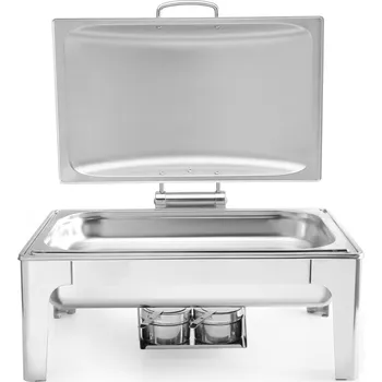 Ohřívač nápojů Chafing GN 1/1 saténový vzhled, HENDI, Profi Line, 9L, 570x430x(H)290mm