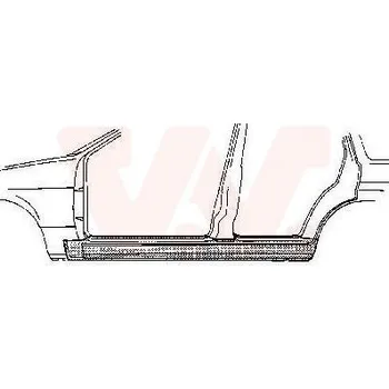 Prah karosérie Nástupní panel VAN WEZEL 1820103
