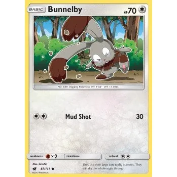 Volný čas Pokémon CIN 087/111 Bunnelby - Crimson Invasion Stav: Excellent, Verze: NORMAL
