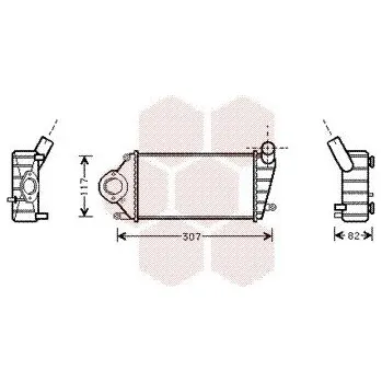 Turbodmychadlo chladič turba VAN WEZEL 58004194