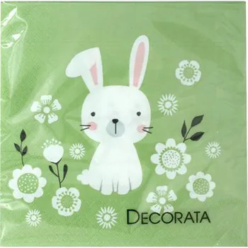 Papírový kapesník PROCOS Velikonoční papírové ubrousky 33x33cm 3vrstvé zajíček 20ks