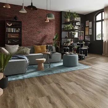 vinylová podlaha Vinylová podlaha KPP Wineo 400 Wood XL lepená Authentic Oak Brown