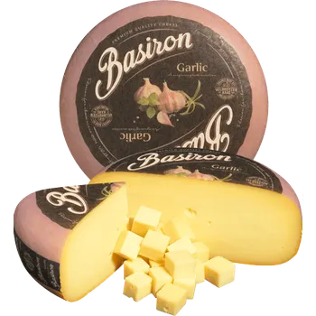 Basiron Gouda s česnekem Hmotnost: celý koláč