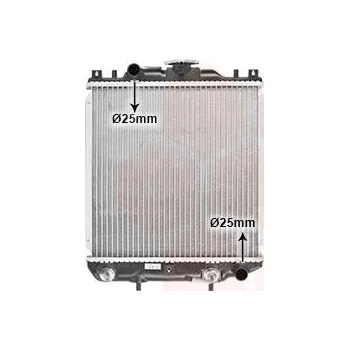 Motor automobilu Chladič, chlazení motoru VAN WEZEL 52002029