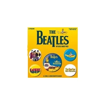 Placky The Beatles: Yellow Submarine set 5 kusů (25 mm 38 mm)