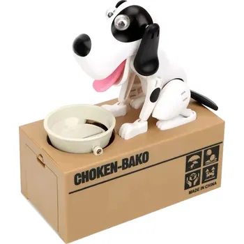 Počítačka peněz Pokladnička na mince pro děti Hladový pes