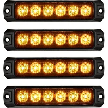 Maják 6 Led Výstražných Světel 4x Stroboskopická Toaleta MZR 63287