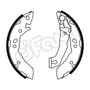 Brzdová čelist Sada brzdových čelistí CIFAM 153-169