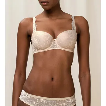 Podprsenka Dámská vyztužená podprsenka Amourette Charm WHP02 krémová - Triumph YELLOW 95B