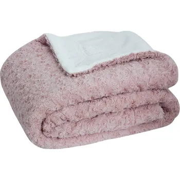 Dětská deka Oboustranná deka EVILA starorůžová