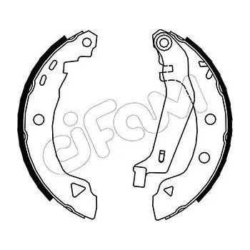 Auto-moto Sada brzdových čelistí CIFAM 153-002Y