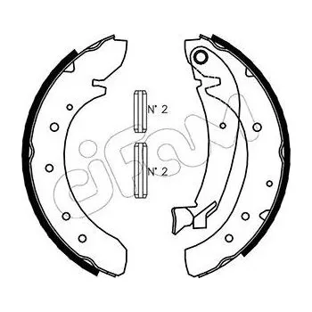 Auto-moto Sada brzdových čelistí CIFAM 153-073