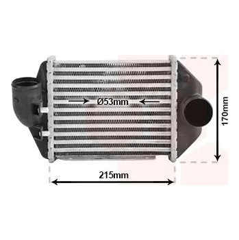 Turbodmychadlo chladič turba VAN WEZEL 03014714