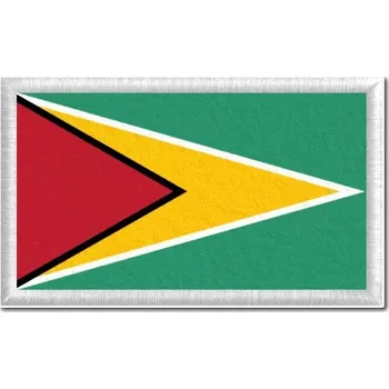 Vlajka Pelisport Guyanská vlajka tištěná nášivka 6 x 3,5 cm