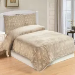 Béžové povlečení na jednolůžko z mikroplyše 140x200 cm – My House ID_1582800