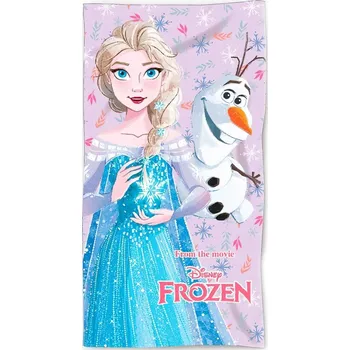 MLC • Bavlněná plážová osuška Ledové království - Frozen - motiv Elsa a Olaf - 100% bavlna - 70 x 140 cm