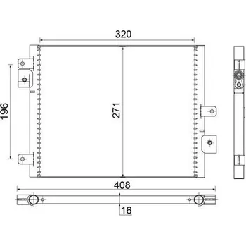 Výparník klimatizace Kondenzátor, klimatizace MAHLE AC 354 000S