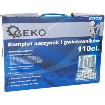 Závitořezný nástroj Sada Závitníků A Matric 110 Kusů Geko 28833