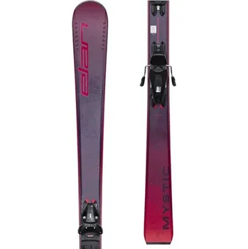 Sjezdové lyže Dámské sjezdové lyže Elan MYSTIC LS + EL9.0 GW 146 Fialová, Růžová, Černá