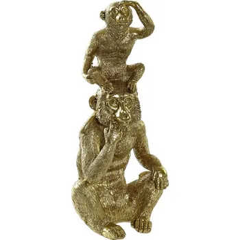 Vánoční dekorace Dekorativní postava DKD Home Decor Zlatá Pryskyřice Koloniální styl (13,5 x 10 x 30 cm)