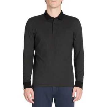 Celio Polo tričko Jebille s dlouhým rukávem 1149477 Černá XXL